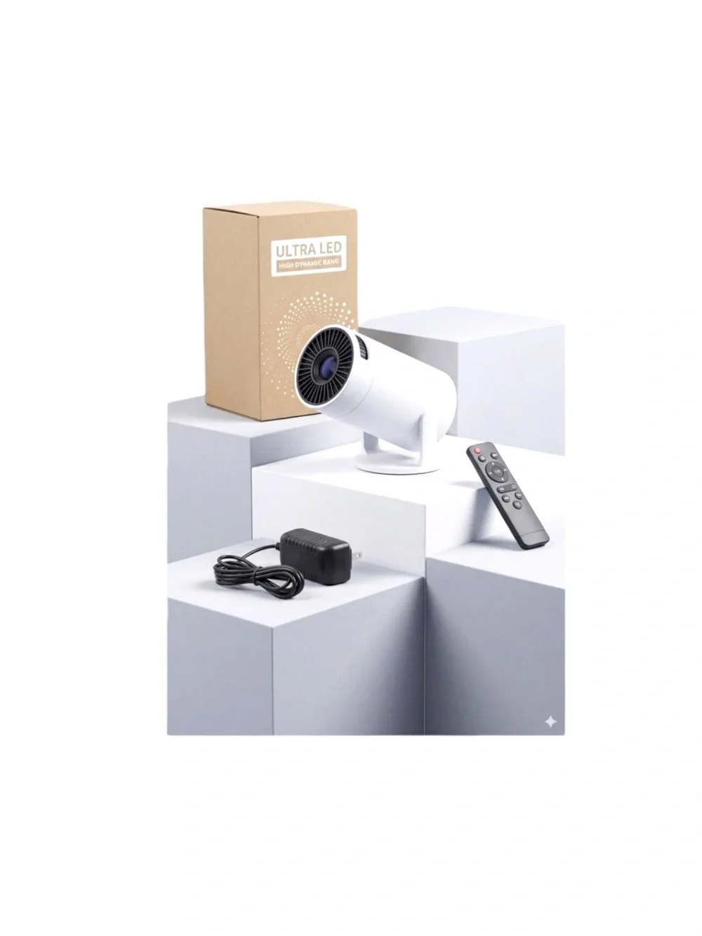 Ultra LED Mini MultiMedia Projector Dynamic Range White Led Source